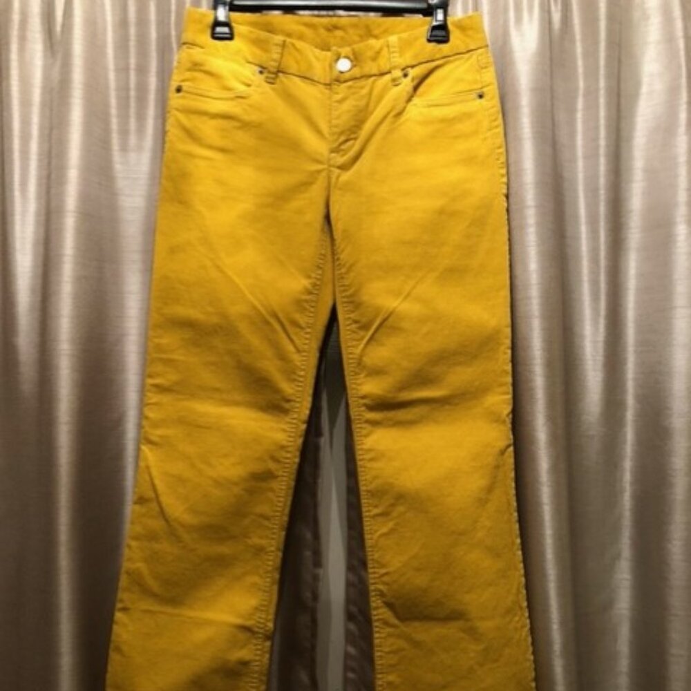NWT's Women’s Size 0S J. Crew Corduroy Pants Stretch Mustard Yellow